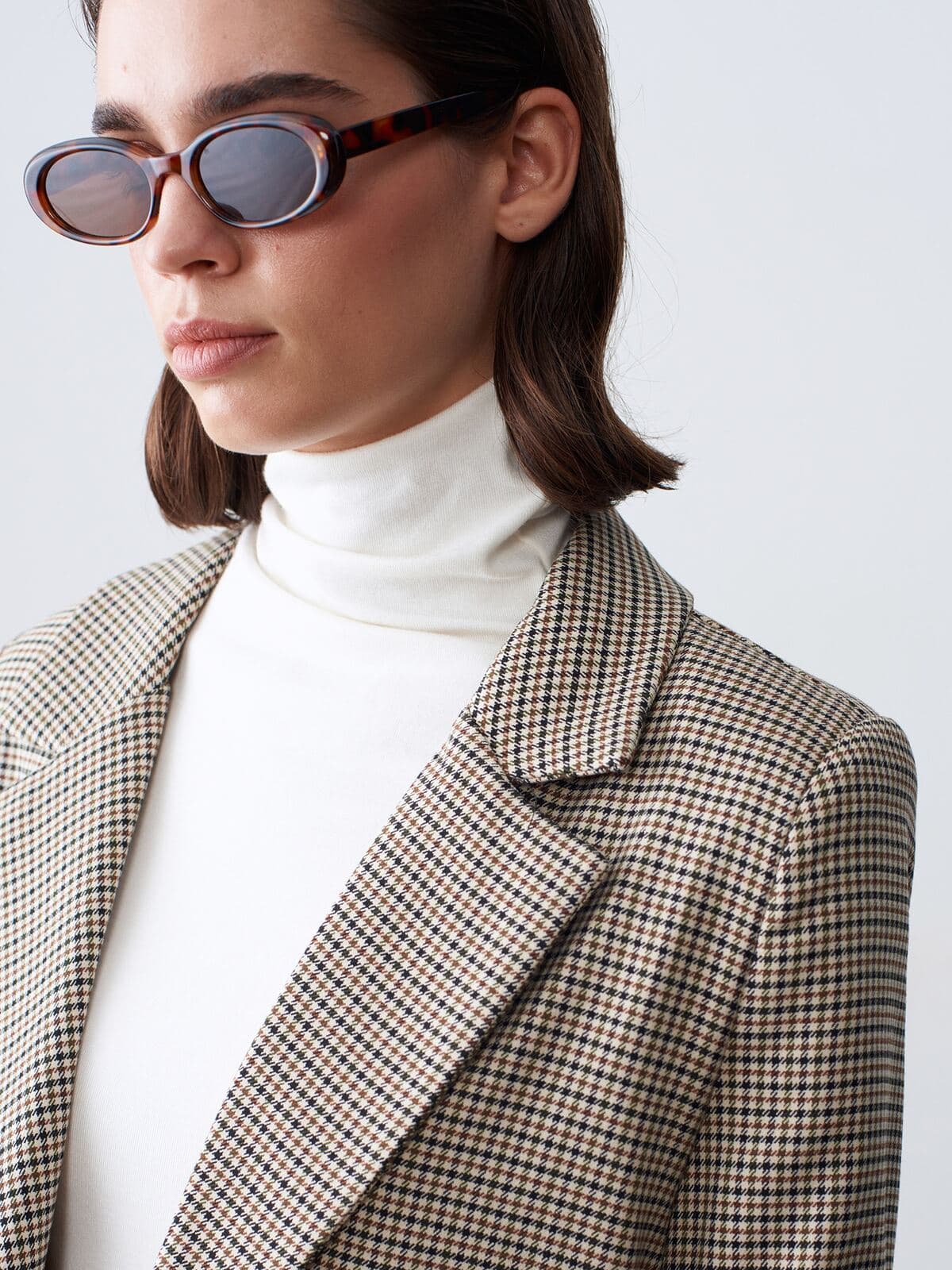 Kazayağı Desen Oversize Blazer 3
